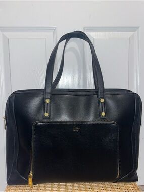 TUTILO NEW YORK Faux leather tech tote bag